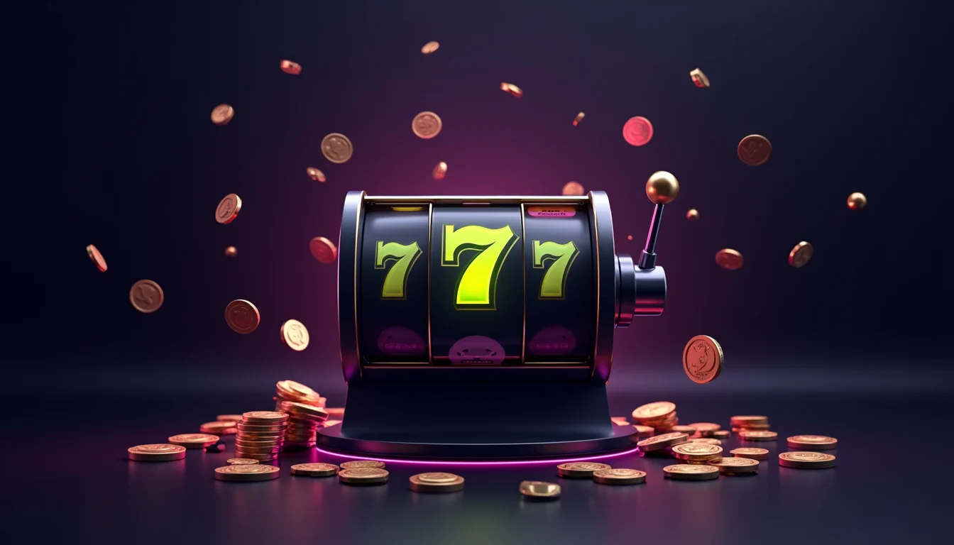 Mega Sevens game interface on mobile phone showing balance and sevens layout